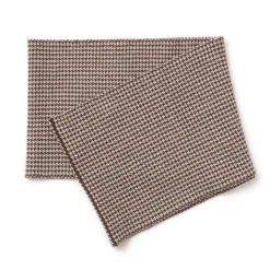 GILBERT WILSON OF HA / Staggered Check Merino Wool Snood