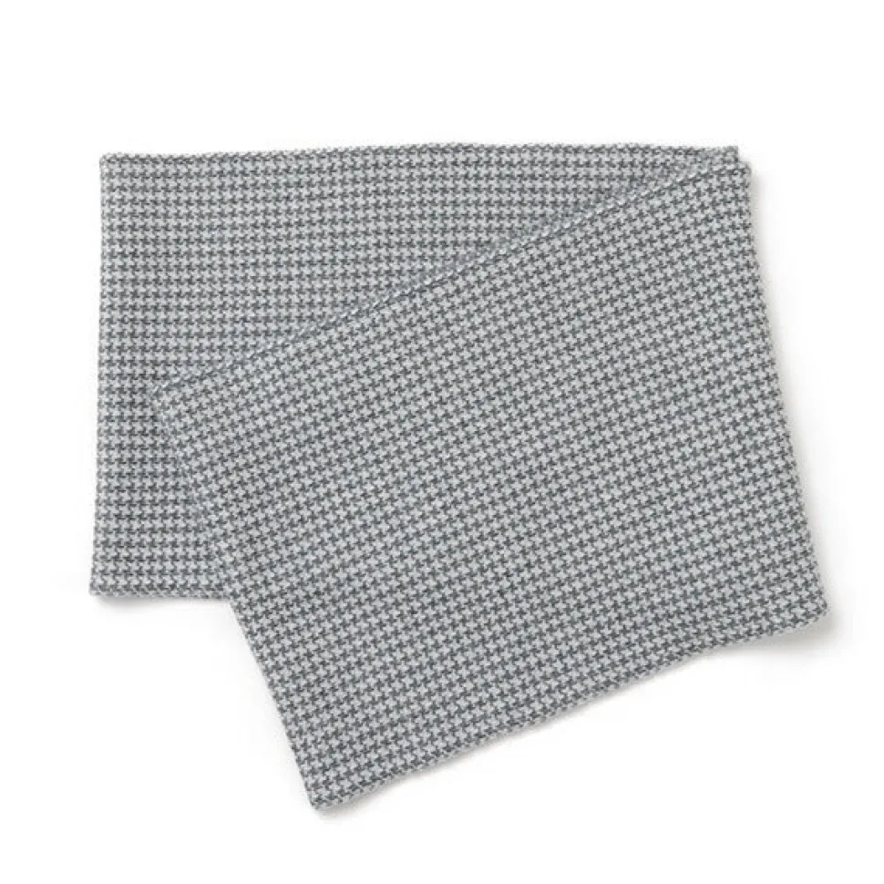 GILBERT WILSON OF HA / Staggered Check Merino Wool Snood