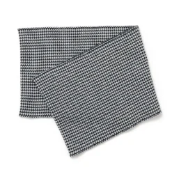 GILBERT WILSON OF HA / Staggered Check Merino Wool Snood