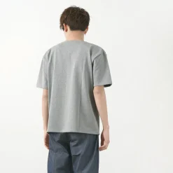 GLACON / Solid colour Boat neck Big shirt
