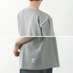 GLACON / Solid colour Boat neck Big shirt