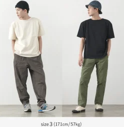 GLACON / Solid colour Boat neck Big shirt