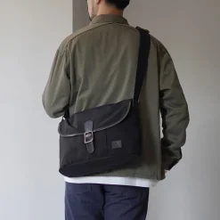 GLENROYAL / Flap Shoulder Bag Nylon Tussah