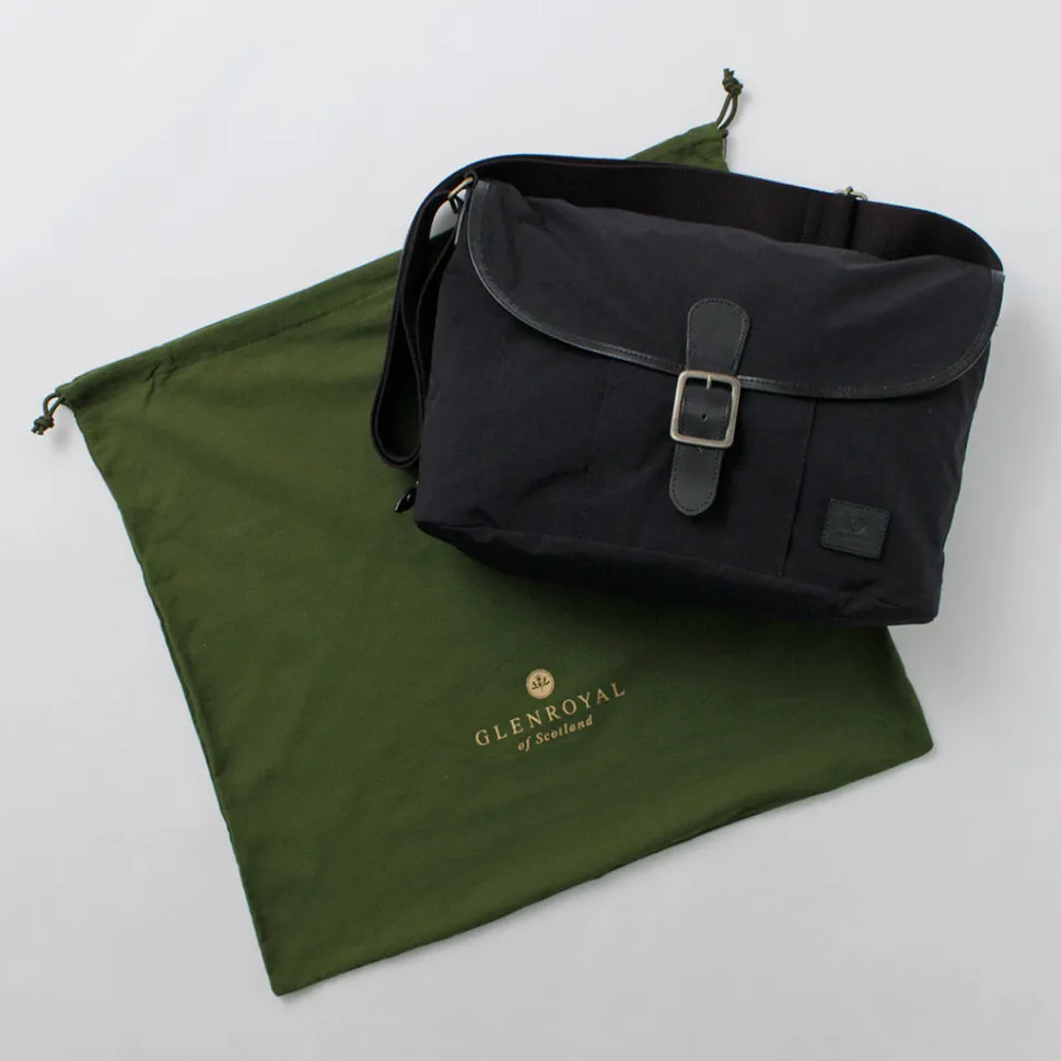 GLENROYAL / Flap Shoulder Bag Nylon Tussah