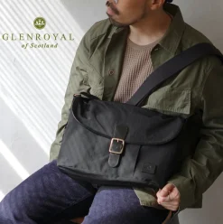 GLENROYAL / Flap Shoulder Bag Nylon Tussah