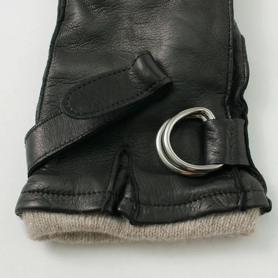 GLOVES / Touch Lambskin Ring Belt Gloves