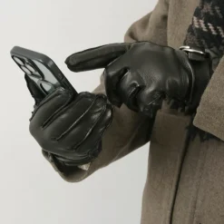 GLOVES / Touch Lambskin Ring Belt Gloves