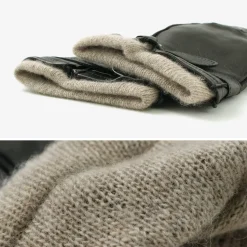 GLOVES / Touch Lambskin Ring Belt Gloves