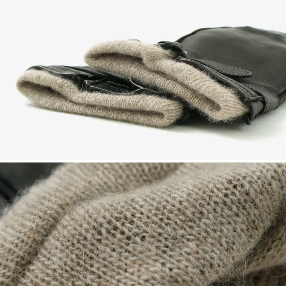 GLOVES / Touch Lambskin Ring Belt Gloves