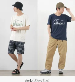 GOHEMP / Box Logo Basic Short Sleeve T-Shirt