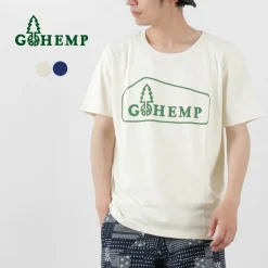 GOHEMP / Box Logo Basic Short Sleeve T-Shirt