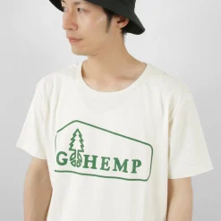 GOHEMP / Box Logo Basic Short Sleeve T-Shirt