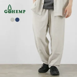 GOHEMP / Greenhill Pants Hemp Cotton Broken Twill