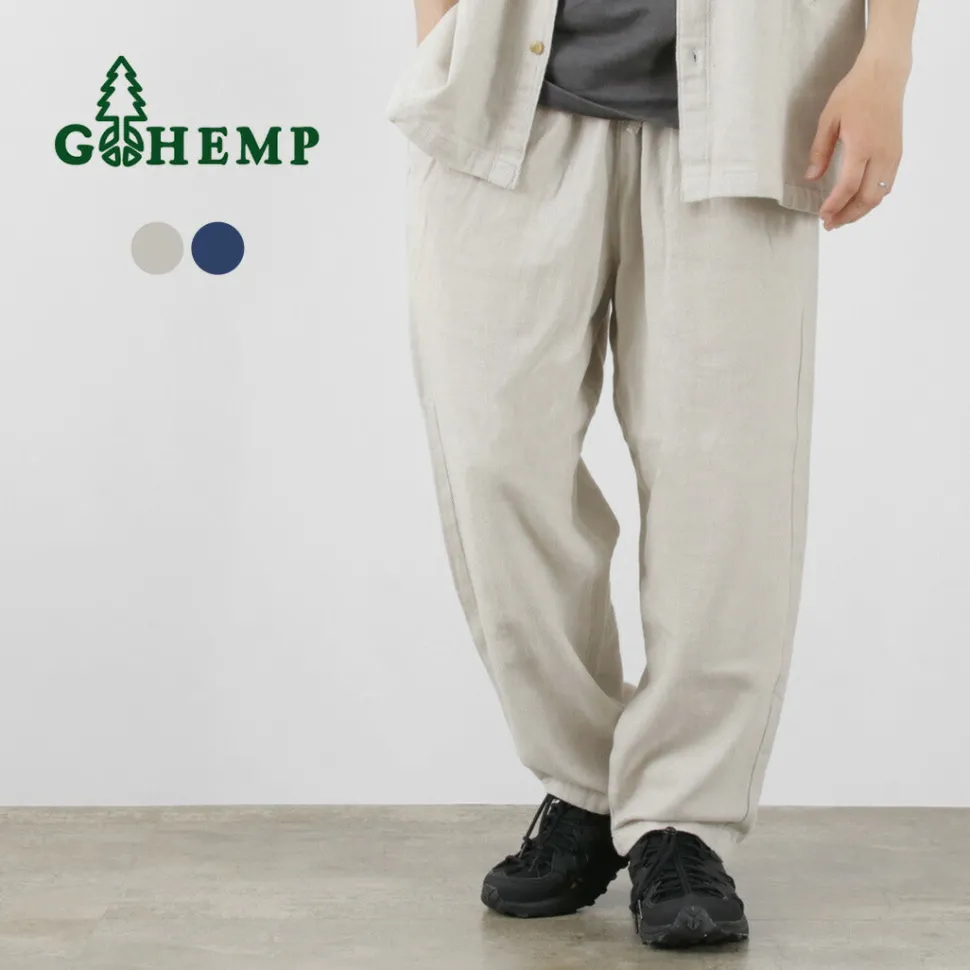 GOHEMP / Greenhill Pants Hemp Cotton Broken Twill