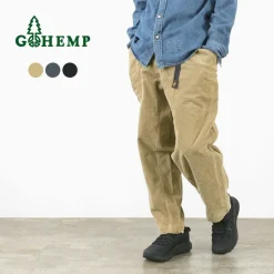 GOHEMP / Hemp Corduroy Traveler Easy Pants Wide Tapered