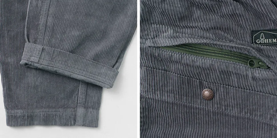GOHEMP / Hemp Corduroy Traveler Easy Pants Wide Tapered