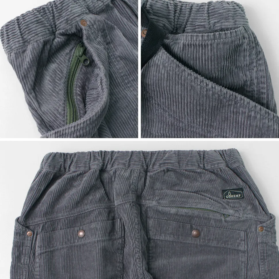 GOHEMP / Hemp Corduroy Traveler Easy Pants Wide Tapered