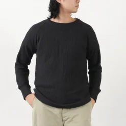GOHEMP / Hemp Waffle BASIC Raglan Crew