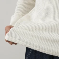 GOHEMP / Hemp Waffle BASIC Raglan Crew