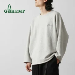 GOHEMP / Loose Round 7/10 Sleeve Light Ounce Sweat T-Shirt