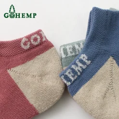 GOHEMP / Panel Pile Ankle Socks