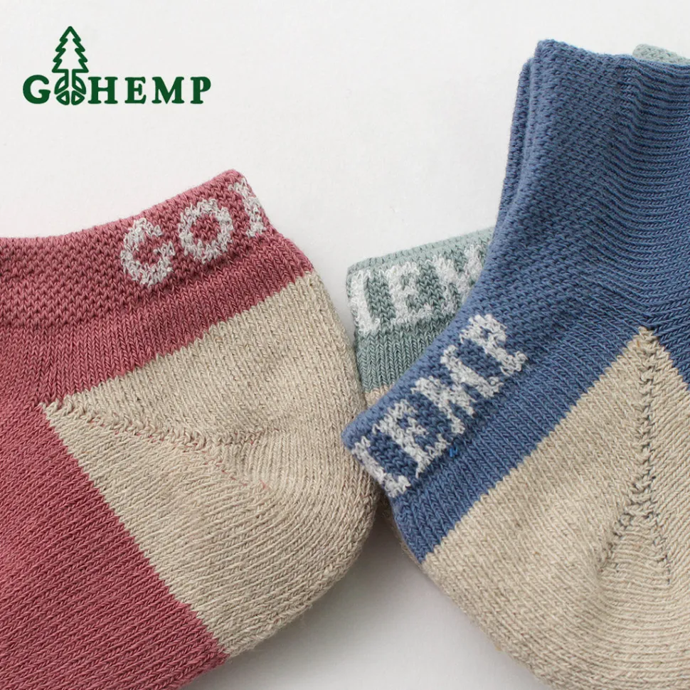 GOHEMP / Panel Pile Ankle Socks