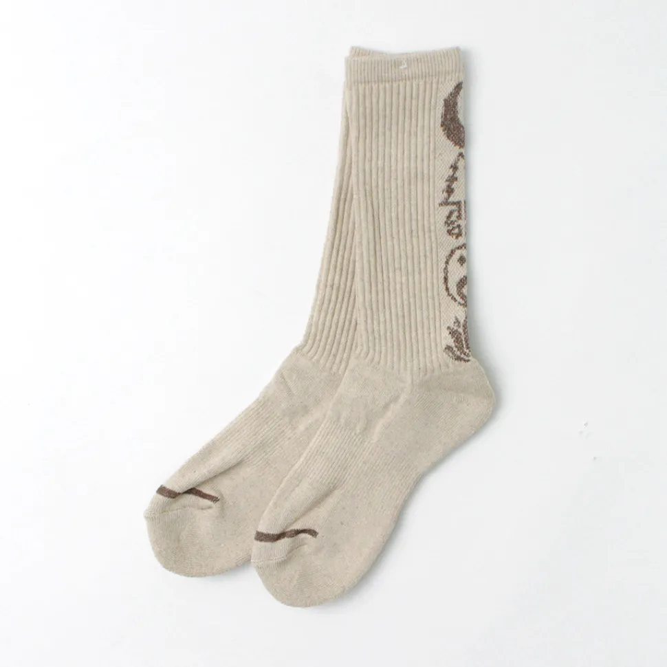 GOHEMP / Patterned Pile Crew Socks