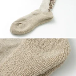 GOHEMP / Patterned Pile Crew Socks