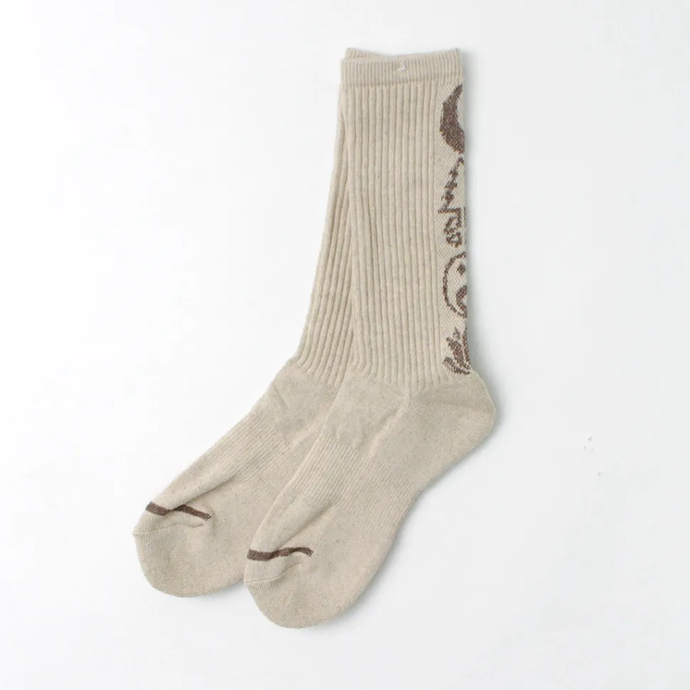 GOHEMP / Patterned Pile Crew Socks