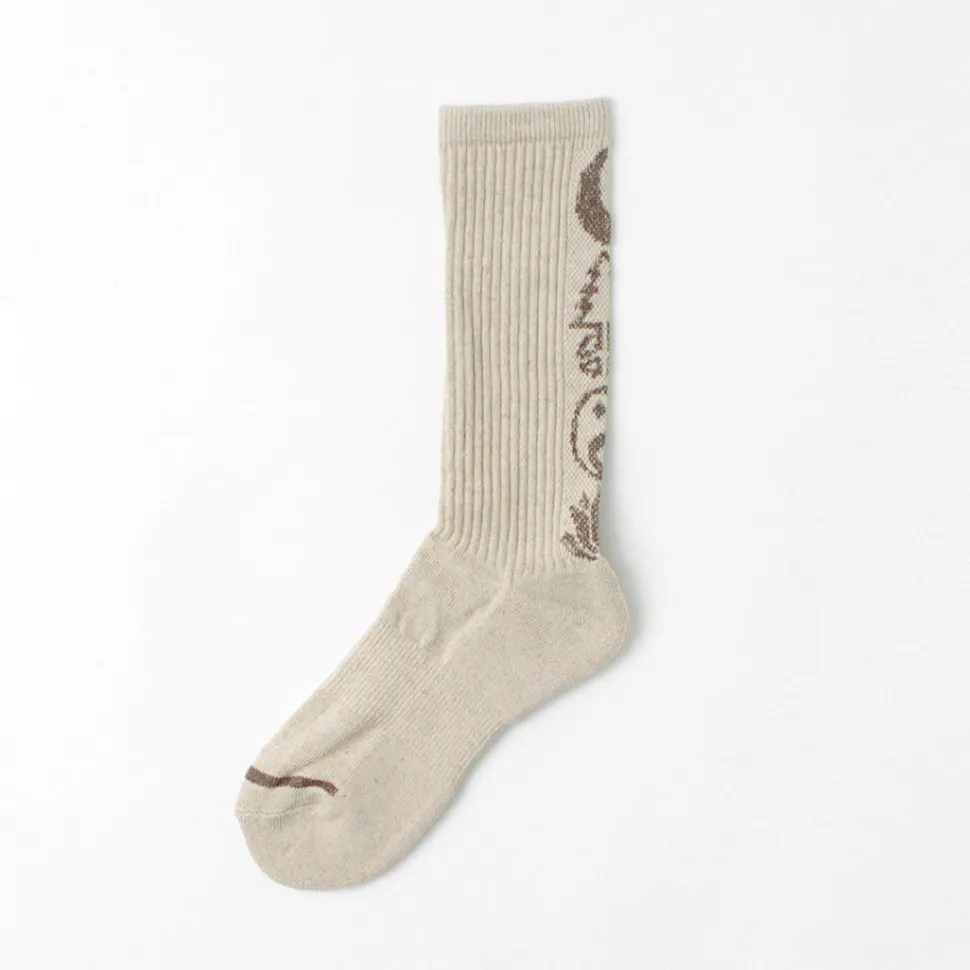 GOHEMP / Patterned Pile Crew Socks