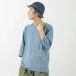 GOHEMP / Sunblend warmer Baseball sleeve crew t-shirt