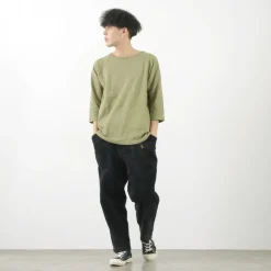 GOHEMP / Sunblend warmer Baseball sleeve crew t-shirt