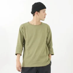 GOHEMP / Sunblend warmer Baseball sleeve crew t-shirt