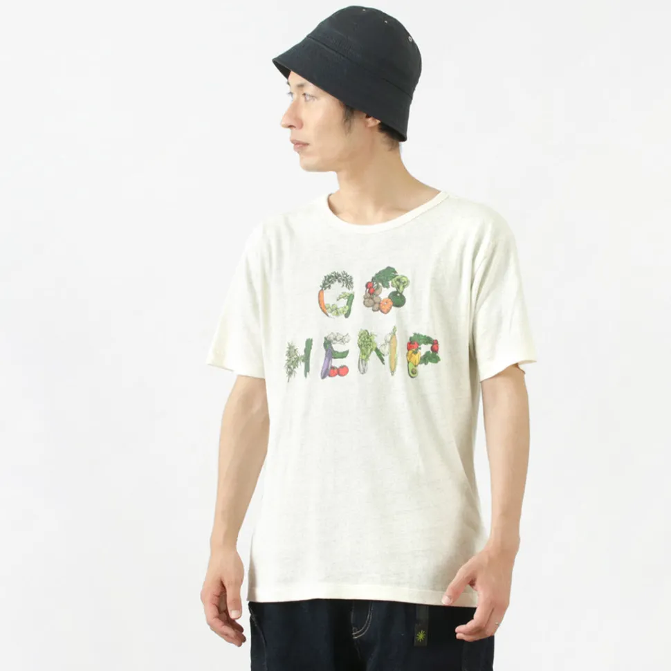 GOHEMP / VEGE & HERB LOGO BASIC S/SL TEE