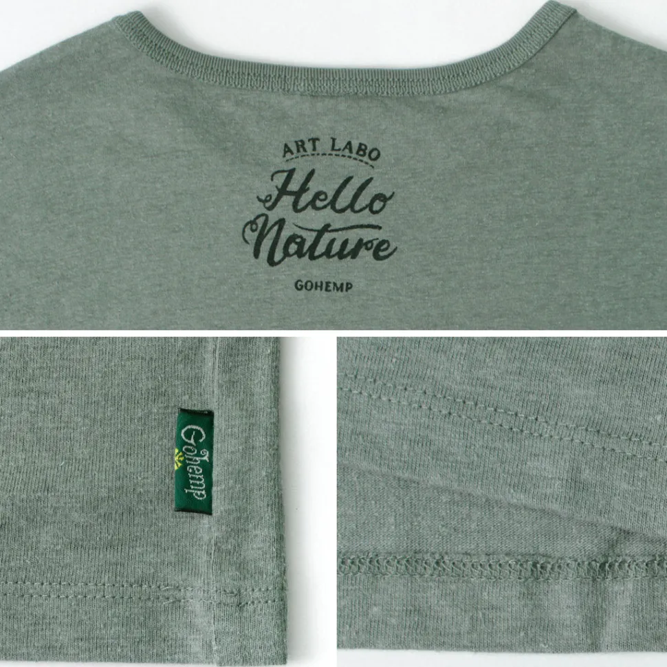 GOHEMP / VEGE & HERB LOGO BASIC S/SL TEE