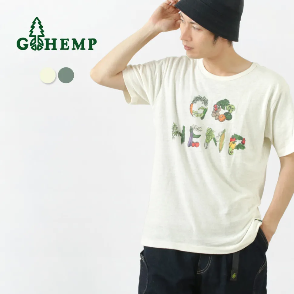 GOHEMP / VEGE & HERB LOGO BASIC S/SL TEE