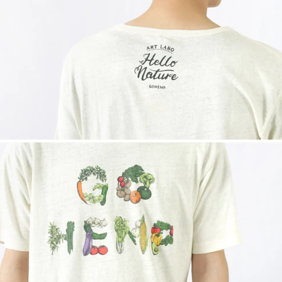 GOHEMP / VEGE & HERB LOGO BASIC S/SL TEE