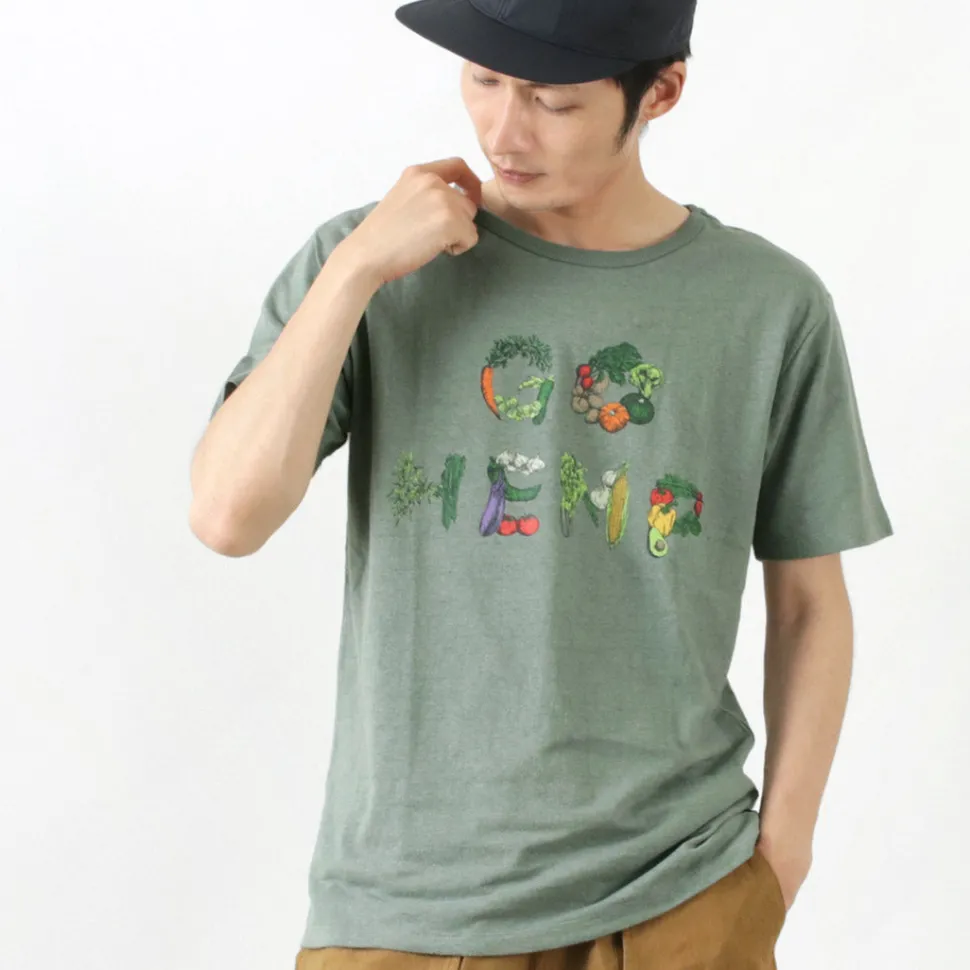 GOHEMP / VEGE & HERB LOGO BASIC S/SL TEE