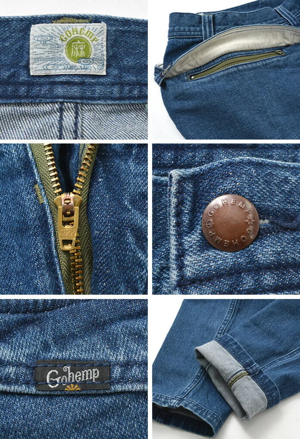 GOHEMP / Vendor Tapered Slim Pants / Used Wash