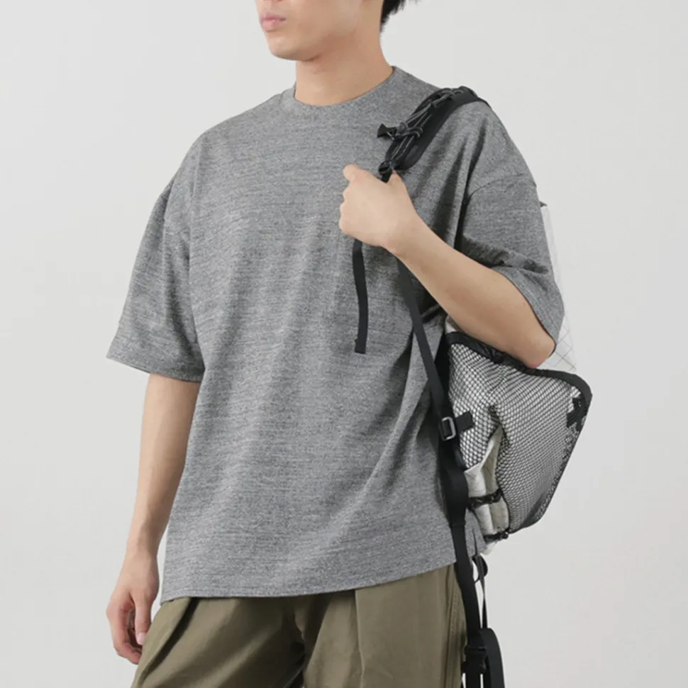 GOHEMP / Wide slit T-shirt Heather