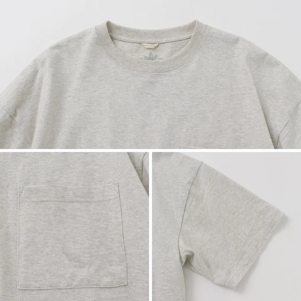 GOHEMP / Wide slit T-shirt Heather