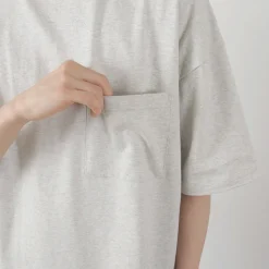 GOHEMP / Wide slit T-shirt Heather