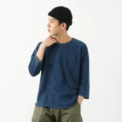 GOOD ON / Baseball T-Shirt Raglan / Indigo Shave