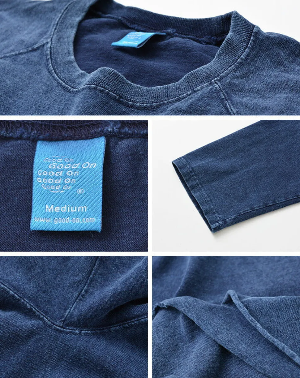 GOOD ON / Baseball T-Shirt Raglan / Indigo Shave