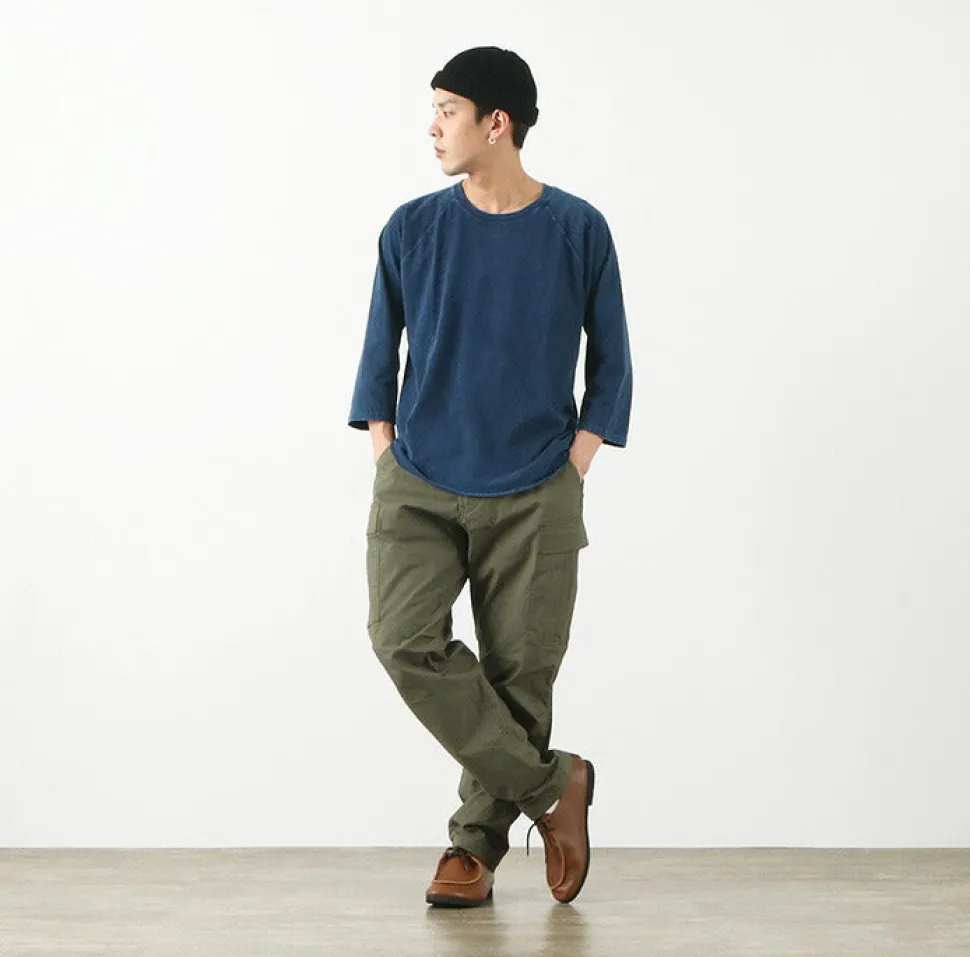 GOOD ON / Baseball T-Shirt Raglan / Indigo Shave