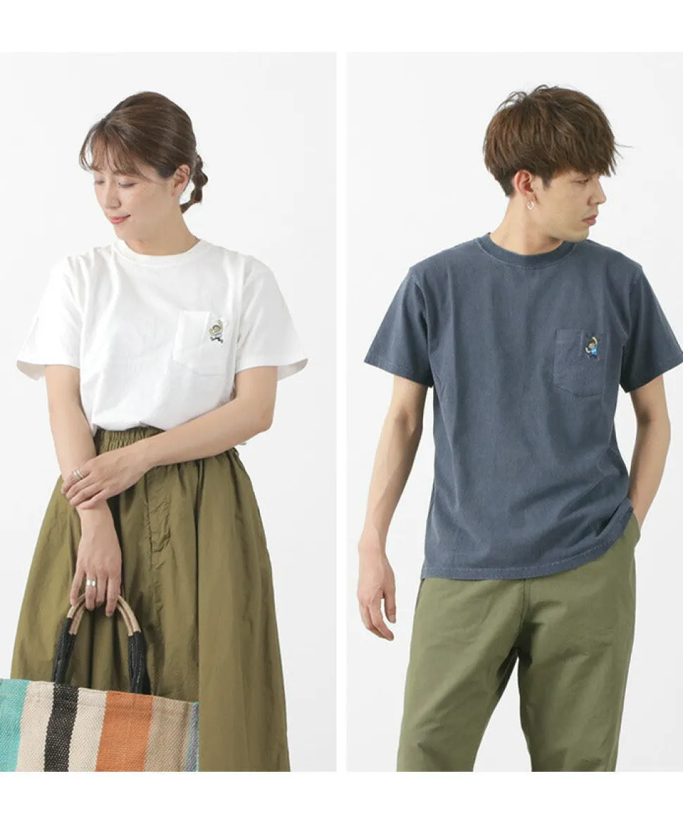 GOOD ON / GO BOY Hanging embroidery short sleeve pocket