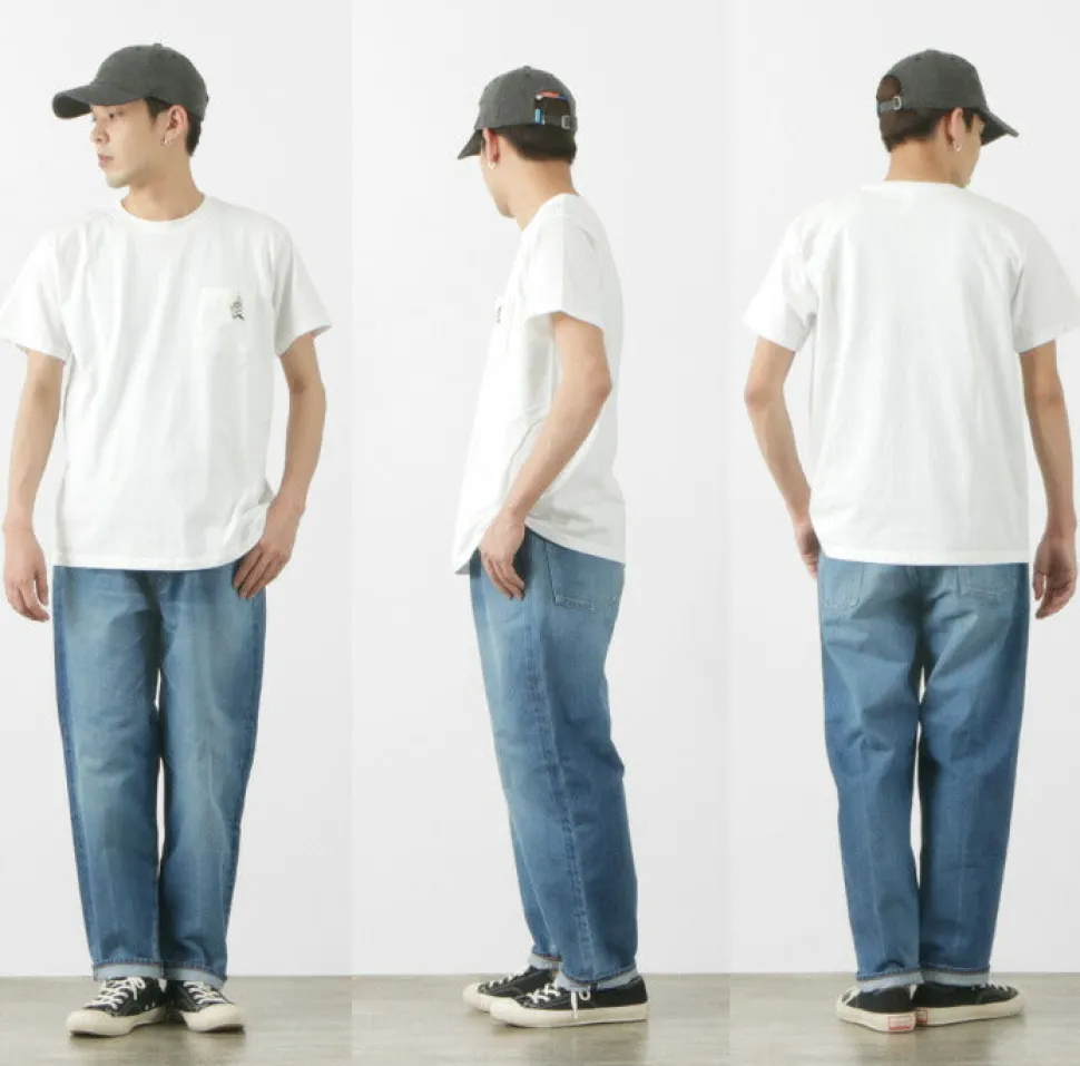 GOOD ON / GO BOY Hanging embroidery short sleeve pocket