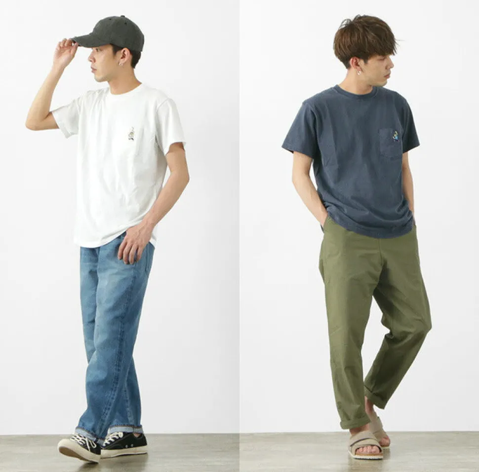 GOOD ON / GO BOY Hanging embroidery short sleeve pocket