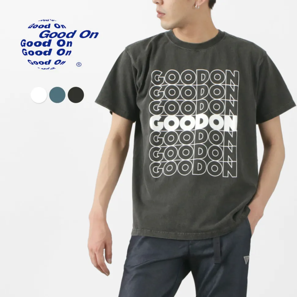 GOOD ON / GO SQUARE LOGO short sleeve T-shirt
