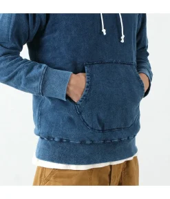 GOOD ON / GOBW1203 IS Indigo Raglan Pullover Hooded Sweatshirt